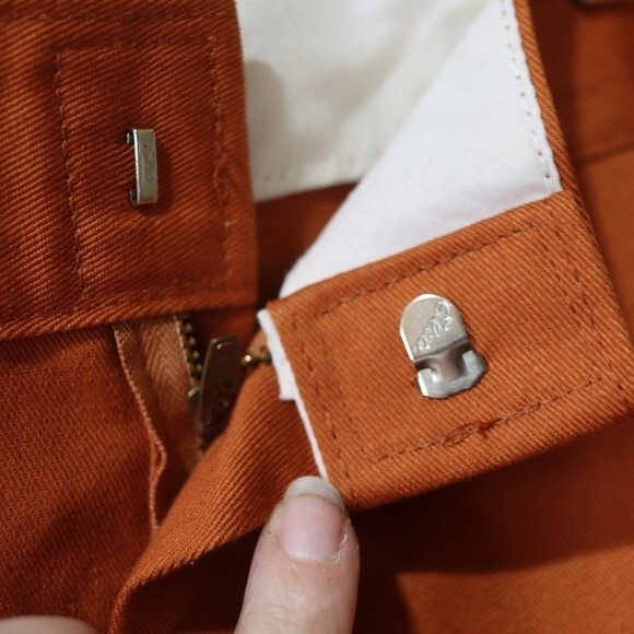 Dickies Vintage Orange Baggy Streetwear Denim Jeans 90s Y2K Hip Hop 44 x 30 - Picture 4 of 13